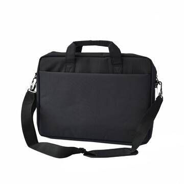 Borsa Porta Computer con Tasca Frontale Dritta - Nera