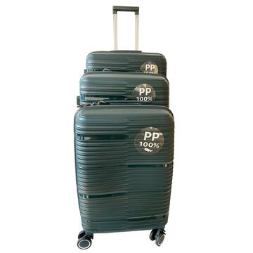 Set 3 Trolley 49x29x75, 43x25x65, 39x22x55 - Verde
