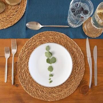 Tovaglietta Americana Natur Rotonda Color Legno - d... - Marino Fa Mercato