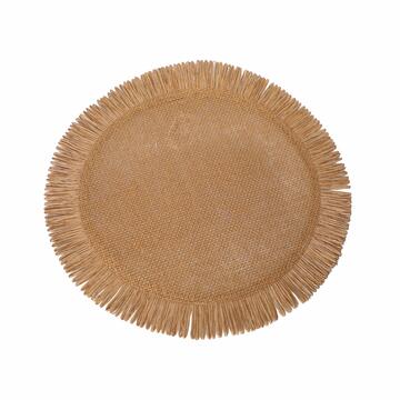 Tovaglietta Americana Rotonda d38 cm - con Frange - Sottopiatto