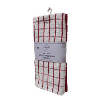Set 3 Strofinacci Ancorna 40x60cm in Spugna 100% Cotone... - Marino Fa Mercato