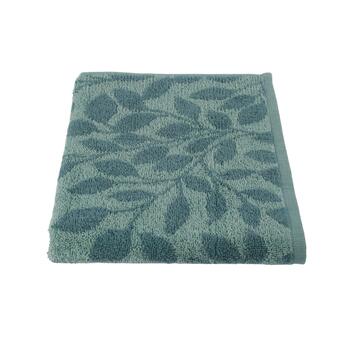 Asciugamano Poppy Verde 60x100 cm per Viso in Cotone