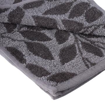 Asciugamano Poppy Grigio 40x60 cm in Cotone - Marino Fa Mercato