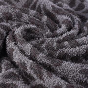 Telo Asciugamano Leavy Grigio 90x140 cm in Cotone