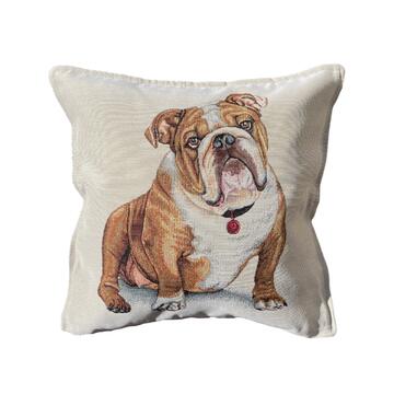 Federa Cuscino Zampa 45x45 cm - Fantasia Bulldog Marino Fa Mercato
