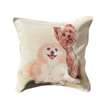 Federa Cuscino Zampa 45x45 cm - Fantasia Cani Benjamin Marino Fa Mercato