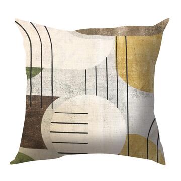 Federa Cuscino Kalani 50x50 cm - Fantasia Geo Verde