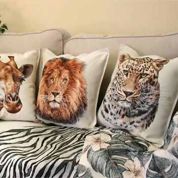 Federa Cuscino Animals 45x45 cm - Fantasia Giraffa - Marino Fa Mercato