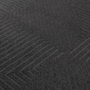 Tappeto soggiorno Lucca antracite pelo corto 120x180