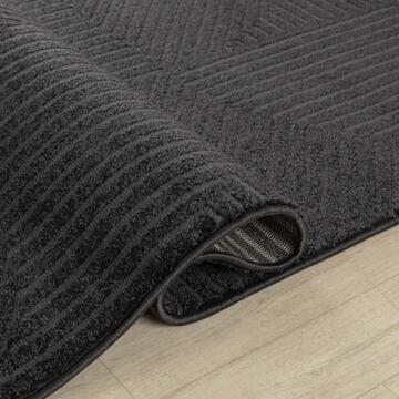 Tappeto soggiorno Lucca antracite pelo corto 120x180 - Marino Fa Mercato