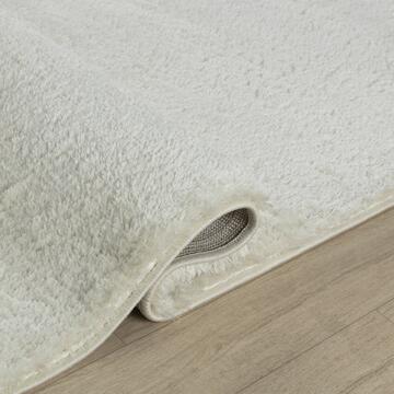 Tappeto a pelo lungo crema Tufy  per soggiorno 120x180 - Marino Fa Mercato