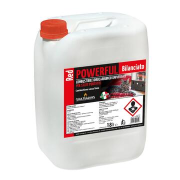 Tanica di Combustibile Red Powerful Bilanciato 18 lt - Combustibile Idrocarburico Universale - Senza Fumo - Inodore