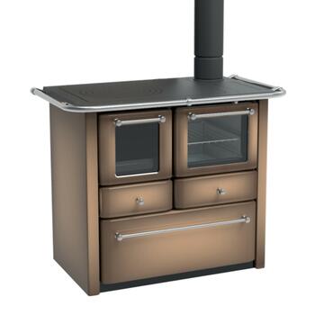 Lincar - Stufa Cucina a Legna Gaia Cappuccino 149AV...
