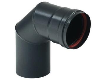 Gomito in acciaio 90° DM 8 cm per stufe in pellet Marino Fa Mercato