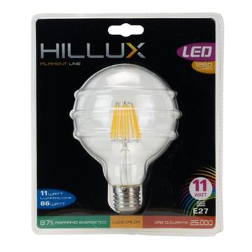 Lampadina LED chiara globo E27 11W HILLUX
