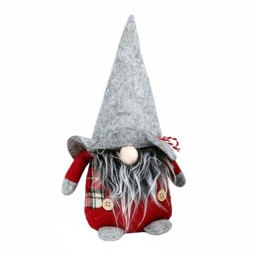 Gnomo Natalizio con Cappello e Tartan, h 23 cm - Maschio... - Marino Fa Mercato
