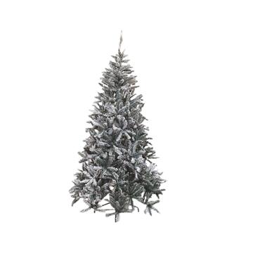 Albero di Natale Pino Nevicato h 120 cm - 297 Rami - Albero Artificiale con Supporto in Metallo