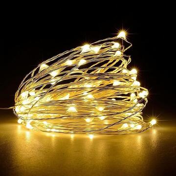 Filo Luci di Natale a Led con Giochi di Luce - Bianco...