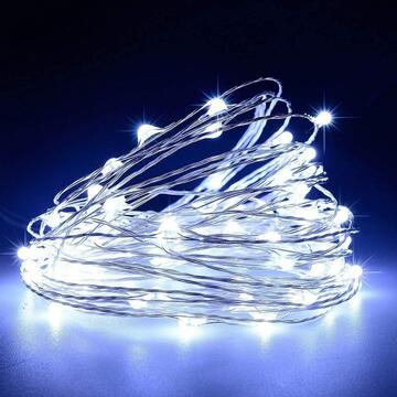 Filo Luci di Natale a Led con Giochi di Luce - Bianco...