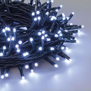 180 Luci Led Bianco Freddo di Natale - mt 9+5 cavo...