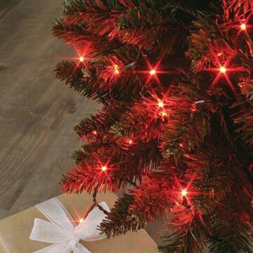 180 Luci Led Rossi di Natale - mt 9+5 cavo - per Interno ed Esterno - con Giochi di Luce