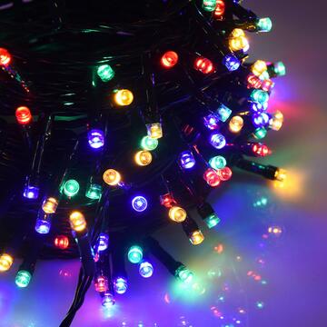 2000 Luci Led Colorati di Natale - mt 80+5 cavo - per Interno ed Esterno - con Giochi di Luce