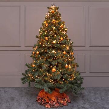 500 Luci Led Bianco Caldo di Natale - mt 25+5 cavo - per Interno ed Esterno - con Giochi di Luce