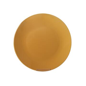 Piatto Piano in Ceramica Edge 25cm Giallo Marino Fa Mercato