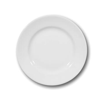 Piatto Piano Tivoli in Porcellana Bianca 23,5 cm