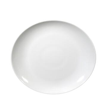 Piatto da Bistecca Tivoli in Porcellana Bianca 30,5x28...