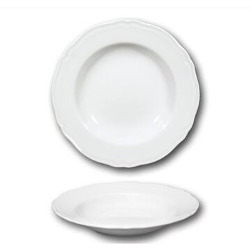 Piatto fondo Praga, 23 cm, in porcellana