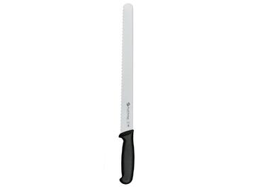 Coltello pane con manico nero, da 32 cm.