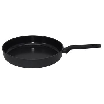 Padella Talia Nera in Alluminio d 32 cm con Motivo a Nido d'Ape - per Tutti i Fuochi - Uso Universale