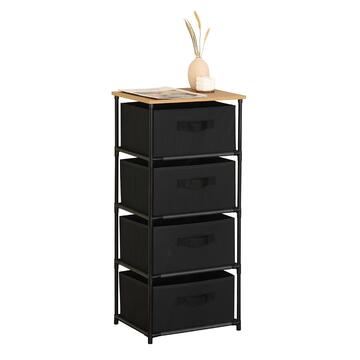 Cassettiera Tanny - Mobiletto 4 Cassetti in Tessuto... - Marino Fa Mercato