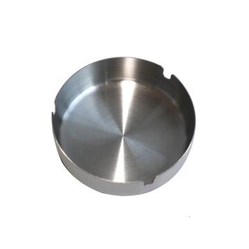 Posacenere in Acciaio Inox Rotondo d 10 cm - per Abitazioni, Bar, Ristoranti, Terrazze