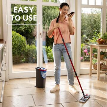 Vileda H2PrO Flat Mop, Sistema Lavapavimenti a Piastra Piatta con Separazione Acqua Pulita e Sporca