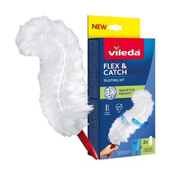 Vileda Flex & Catch Catturapolvere con Manico Corto