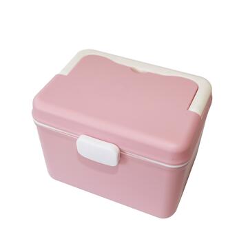 Box in Plastica Colorata 22x16 cm - Porta Medicine/ Porta Oggetti da Viaggio - Colori Assortiti