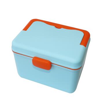 Box in Plastica Colorata 22x16 cm - Porta Medicine/... - Marino Fa Mercato