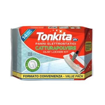 Confezione 14 Panni Elettrostatici Universali Cattura Polvere Tonkita