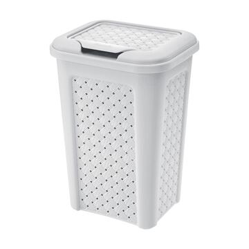 Pattumiera Arianna in Plastica Grigia Chiara 10 lt