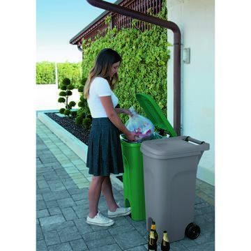 Urban eco system 80 Lt verde con pedale - Marino Fa Mercato
