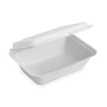 Confezione 50 pz Contenitore Vaschetta 1 Scomparto 800cc - Biodegradabile - per Asporto - Primo, Contorno, Secondo, Insalata