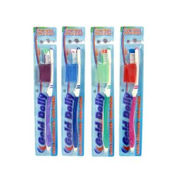 Spazzolino Manuale con Manico Colorato + Copertura di Protezione - h19 cm -Colori Assortiti