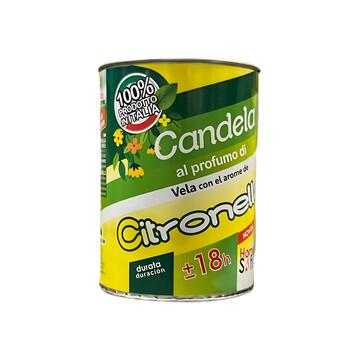 Candela profumata alla citronella ecologica in barattolo