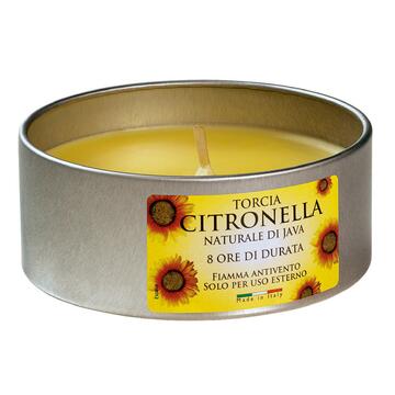 Maxi candela alla citronella per uso esterno in lattina Siros 140gr