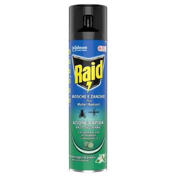 Insetticida Raid mosche e zanzare 400 Ml eucalipto