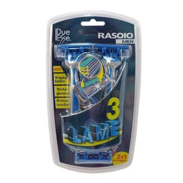 Confezione 3 Lamette Uomo Tripla Lama, Testa Girevole