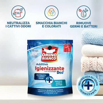Omino Bianco Idrocaps igienizzante in capsule per lavatrice... - Marino Fa Mercato