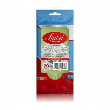 Liabel Salviette per Asciugatrice al Profumo di Muschio 20P